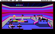 Leisure Suit Larry in the Land of the Lounge Lizards for IBM PC/Compatibles - Larry shows off his dancing skills...