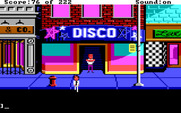 Leisure Suit Larry in the Land of the Lounge Lizards for IBM PC/Compatibles - Outside the Disco.