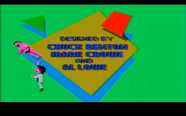 Leisure Suit Larry in the Land of the Lounge Lizards IBM PC/Compatibles Screenshot: One of the credit screens...