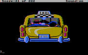 Leisure Suit Larry in the Land of the Lounge Lizards for IBM PC/Compatibles - The taxi service helps you navigate the city...