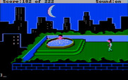 Leisure Suit Larry in the Land of the Lounge Lizards for IBM PC/Compatibles - The hot tub at the top of the hotel...