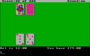 Leisure Suit Larry in the Land of the Lounge Lizards for IBM PC/Compatibles - Starting a game of blackjack...