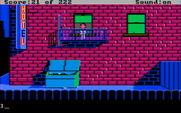 Leisure Suit Larry in the Land of the Lounge Lizards for IBM PC/Compatibles - Out back; How can I get down from this scaffold?