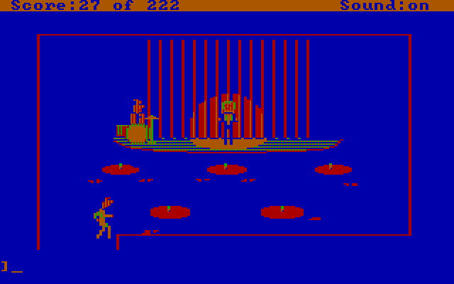 Leisure Suit Larry in the Land of the Lounge Lizards IBM PC/Compatibles Screenshot: This comedian has the worst jokes!