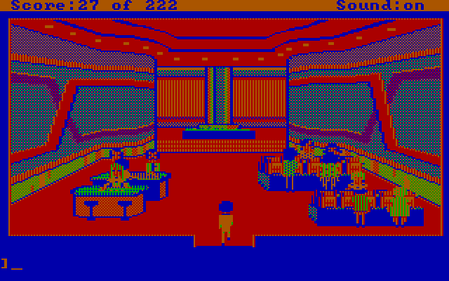 Leisure Suit Larry in the Land of the Lounge Lizards IBM PC/Compatibles Screenshot: Inside the casino...