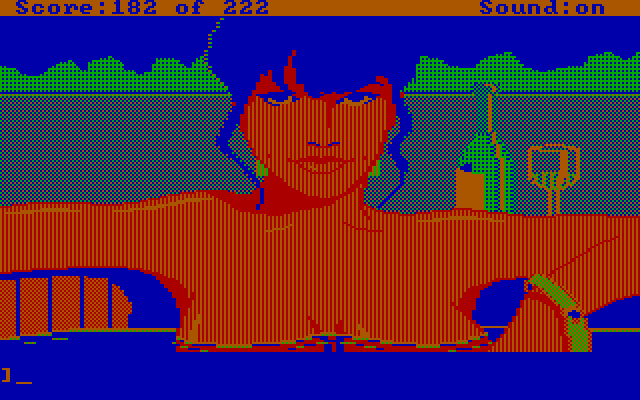 Leisure Suit Larry in the Land of the Lounge Lizards IBM PC/Compatibles Screenshot: You can optionally turn off the bubbles...