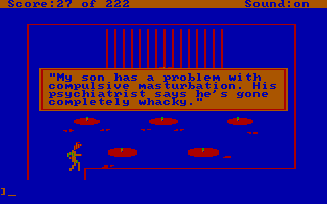 Leisure Suit Larry in the Land of the Lounge Lizards IBM PC/Compatibles Screenshot: (drum fill)