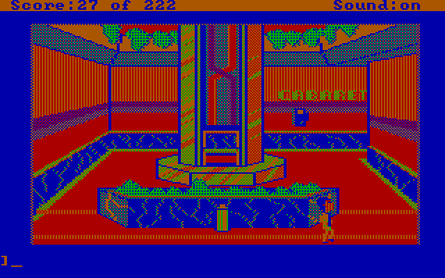 Leisure Suit Larry in the Land of the Lounge Lizards IBM PC/Compatibles Screenshot: Back of the hotel...