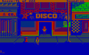 Leisure Suit Larry in the Land of the Lounge Lizards for IBM PC/Compatibles - Outside the disco...