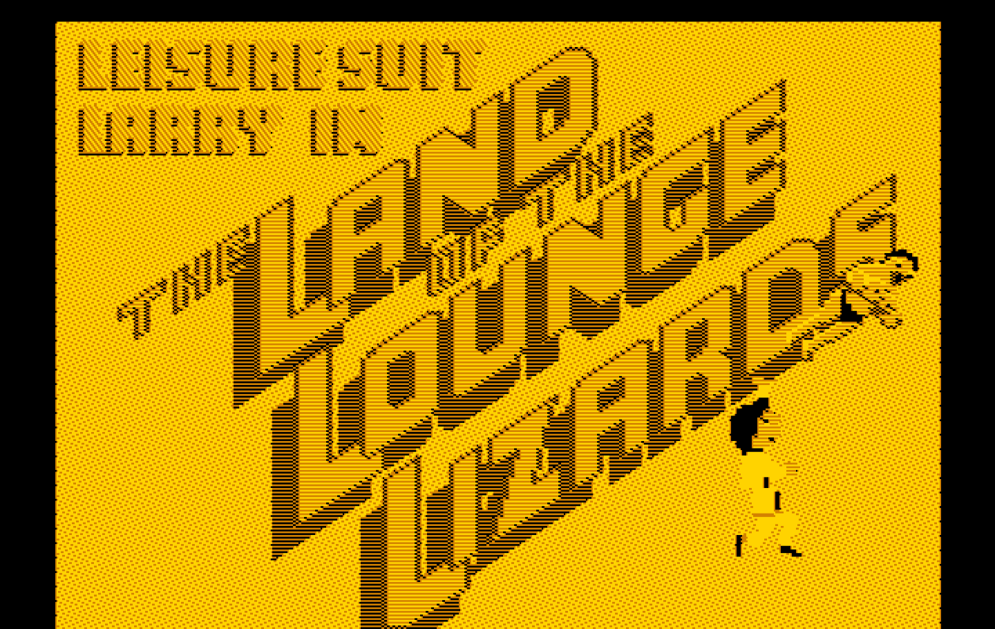 Leisure Suit Larry in the Land of the Lounge Lizards IBM PC/Compatibles Screenshot: Title screen.