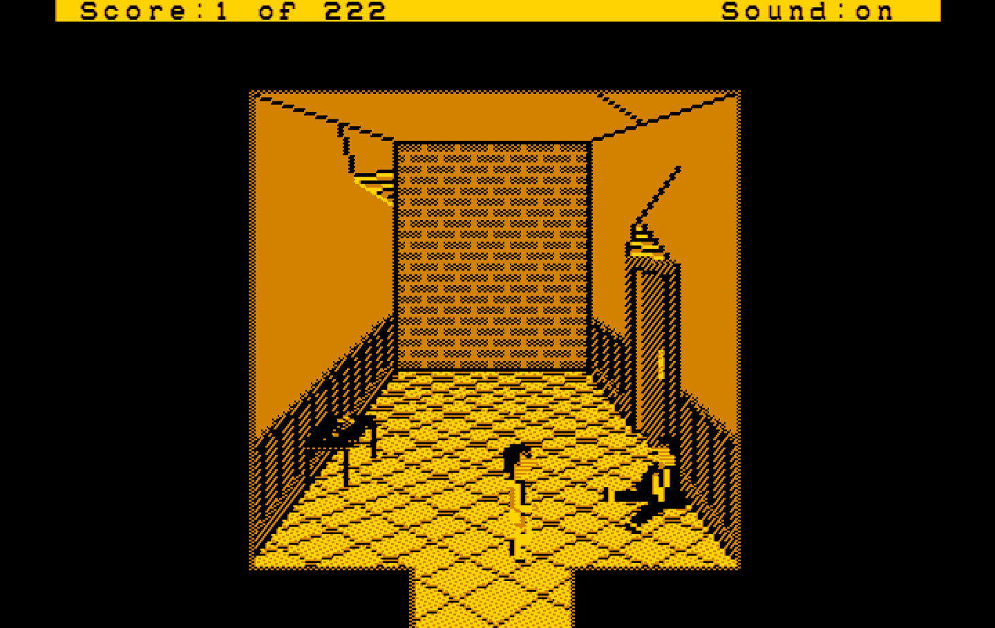 Leisure Suit Larry in the Land of the Lounge Lizards IBM PC/Compatibles Screenshot: Back of the bar...
