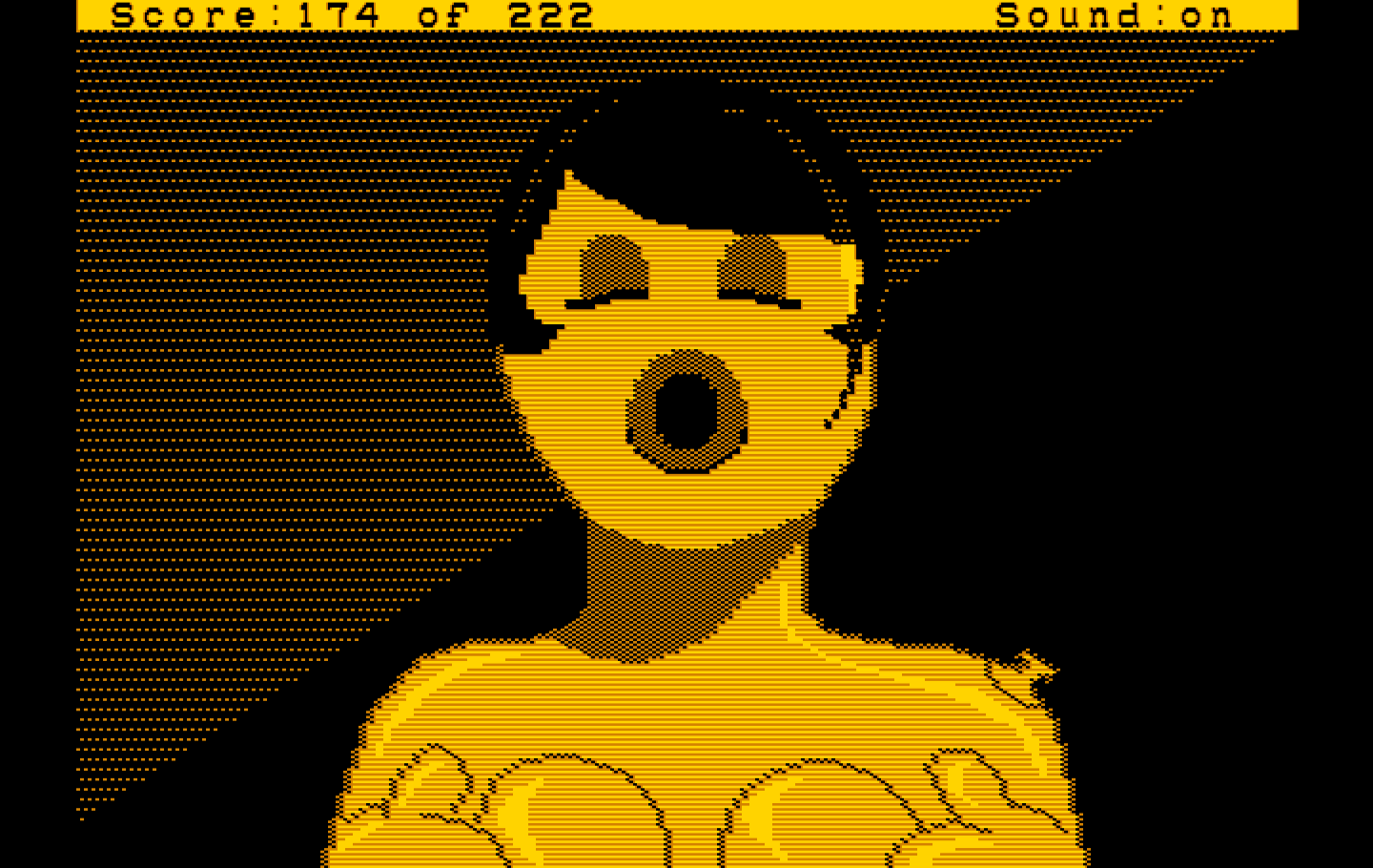 Leisure Suit Larry in the Land of the Lounge Lizards IBM PC/Compatibles Screenshot: There's a blow-up doll in the closet!