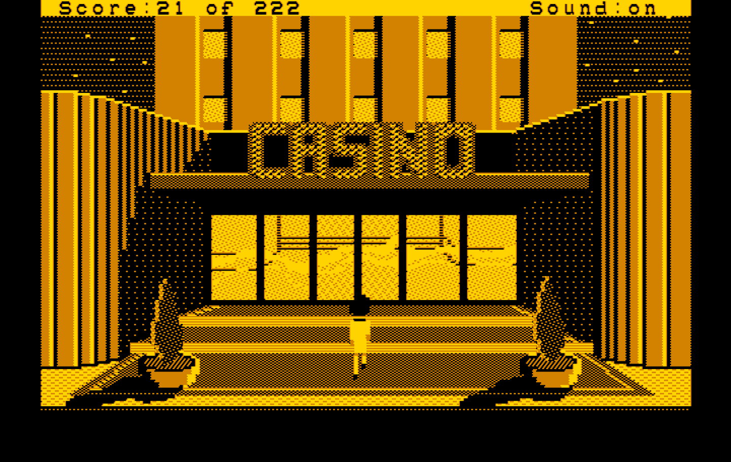 Leisure Suit Larry in the Land of the Lounge Lizards IBM PC/Compatibles Screenshot: Entering the casino...
