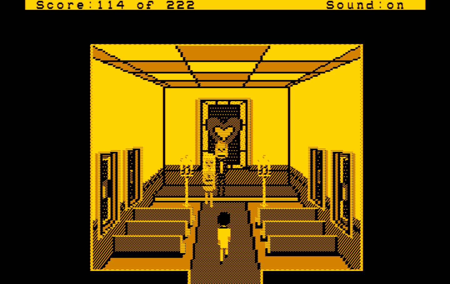 Leisure Suit Larry in the Land of the Lounge Lizards IBM PC/Compatibles Screenshot: Getting married!