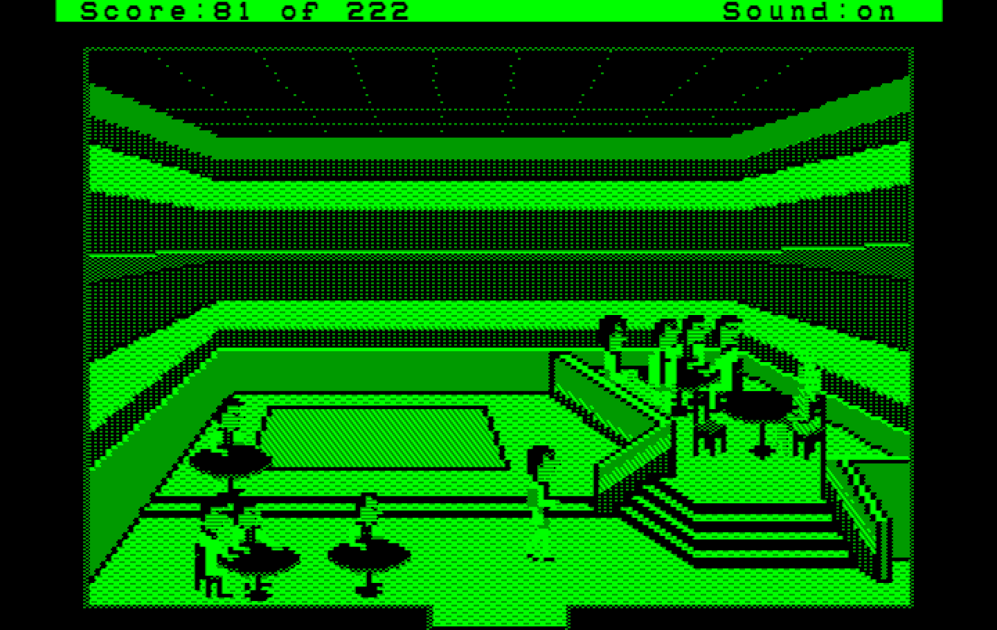 Leisure Suit Larry in the Land of the Lounge Lizards IBM PC/Compatibles Screenshot: Hey, who's that at the the table?