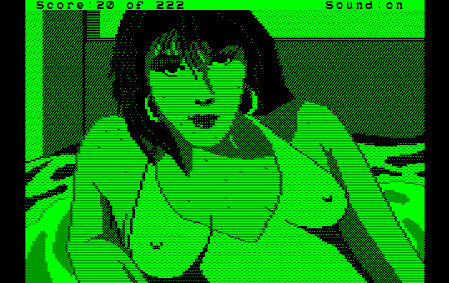 Leisure Suit Larry in the Land of the Lounge Lizards IBM PC/Compatibles Screenshot: One of the closeup views...