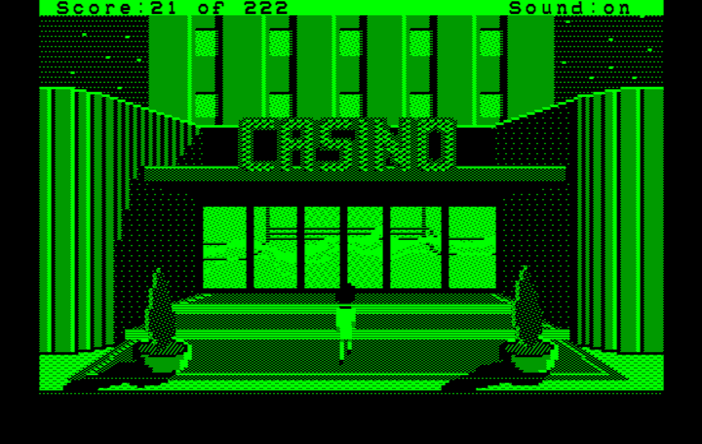 Leisure Suit Larry in the Land of the Lounge Lizards IBM PC/Compatibles Screenshot: Entering the casino...