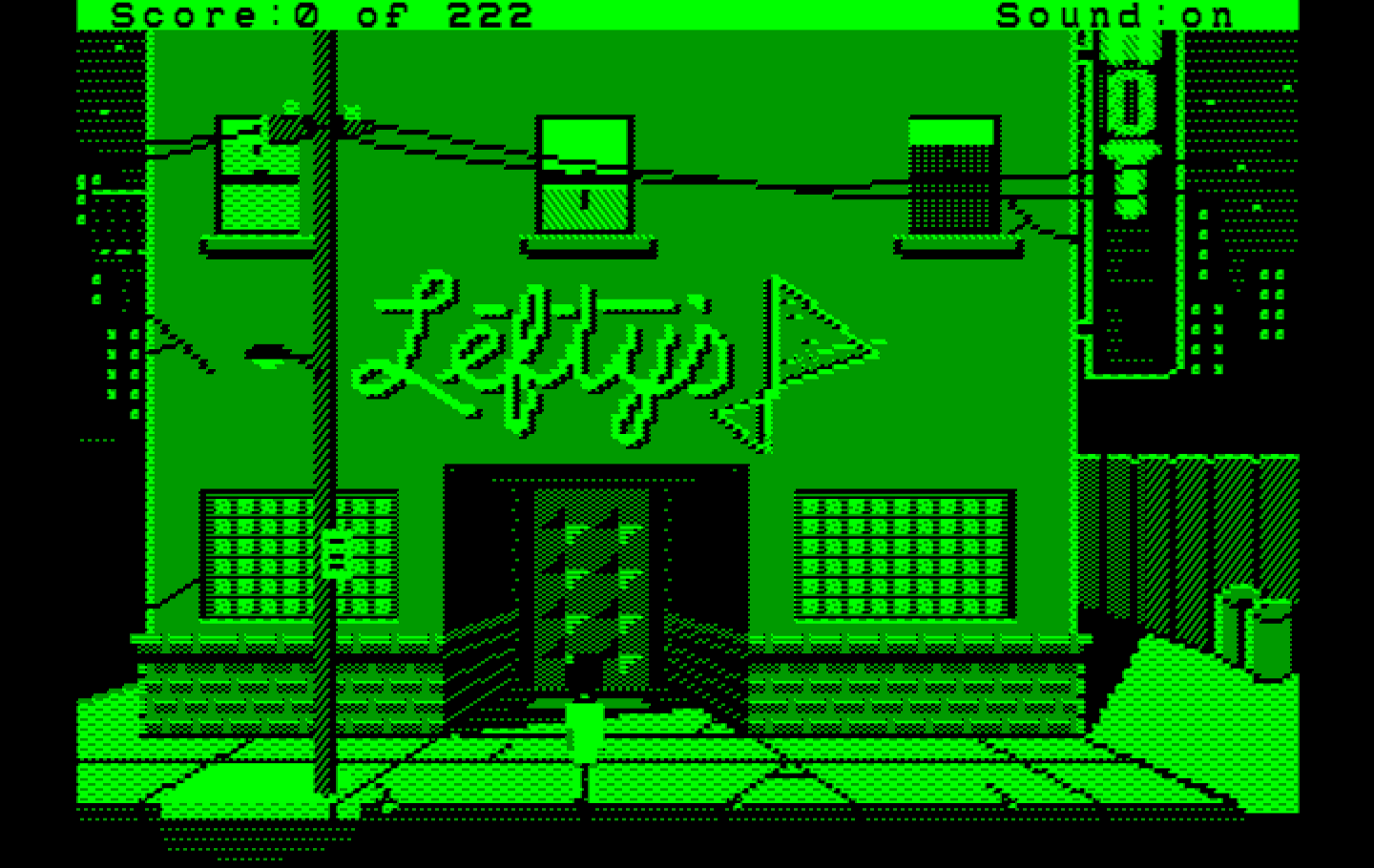 Leisure Suit Larry in the Land of the Lounge Lizards IBM PC/Compatibles Screenshot: Game start.