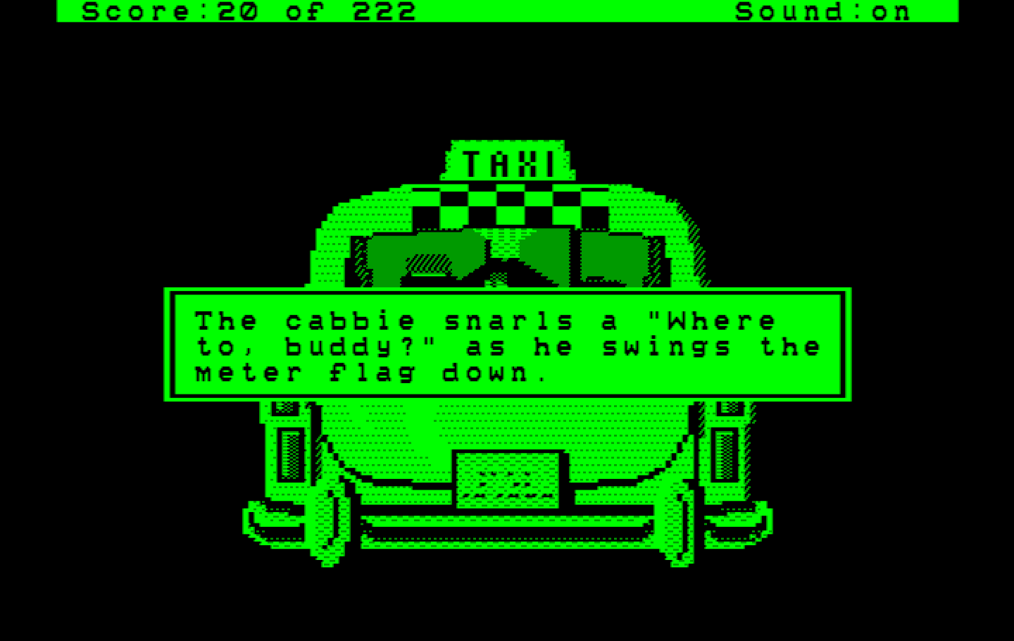 Leisure Suit Larry in the Land of the Lounge Lizards IBM PC/Compatibles Screenshot: Where too?
