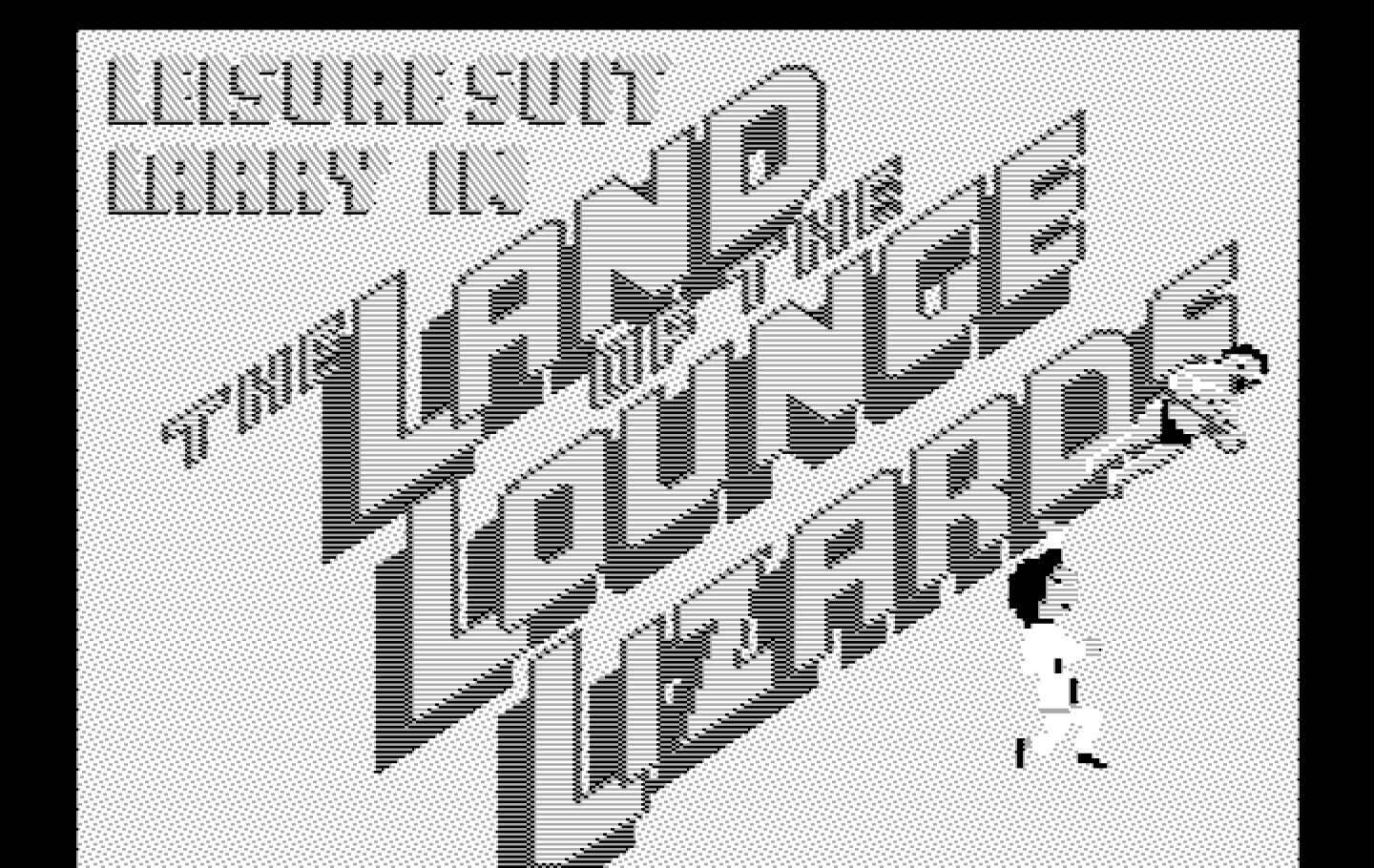 Leisure Suit Larry in the Land of the Lounge Lizards IBM PC/Compatibles Screenshot: Title screen.
