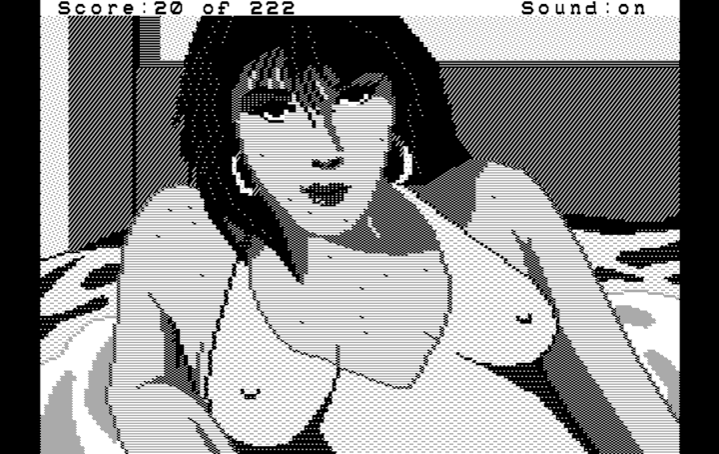 Leisure Suit Larry in the Land of the Lounge Lizards IBM PC/Compatibles Screenshot: One of the closeup views...