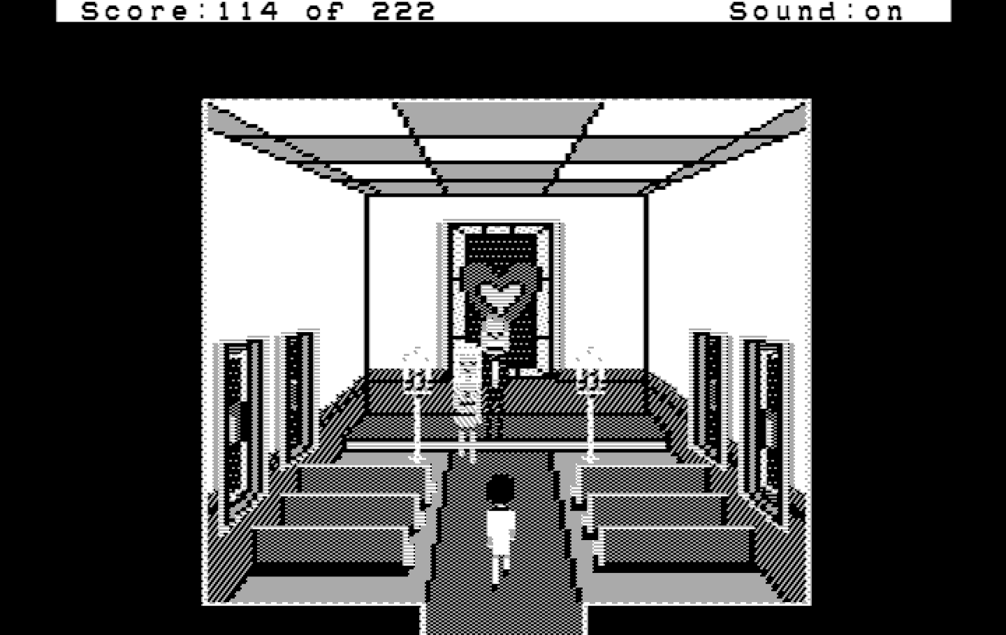 Leisure Suit Larry in the Land of the Lounge Lizards IBM PC/Compatibles Screenshot: Getting married!