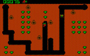 Digger for IBM PC/Compatibles - Starting the first level.