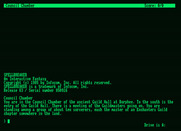 Spellbreaker for Amstrad PCW - Starting screen.
