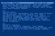 Spellbreaker for Atari 8-bit - Entering Belwit Square.