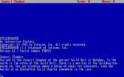 Spellbreaker for IBM PC/Compatibles - Title and starting screen.