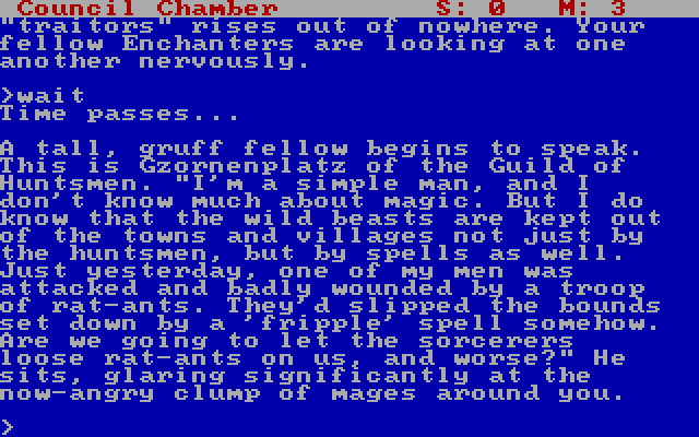 Spellbreaker IBM PC/Compatibles Screenshot: The game begins...