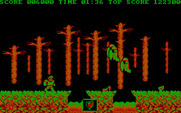 Ghosts 'N Goblins for IBM PC/Compatibles - Some ghosts prepare to attack!