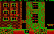 Ghosts 'N Goblins for IBM PC/Compatibles - Jump on the moving platforms to cross this screen.