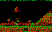 Ghosts 'N Goblins for IBM PC/Compatibles - Jumping over an obstacle.