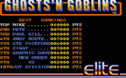 Ghosts 'N Goblins for Atari ST - High scores.