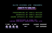 Ghosts 'N Goblins for Commodore 64 - Title screen.