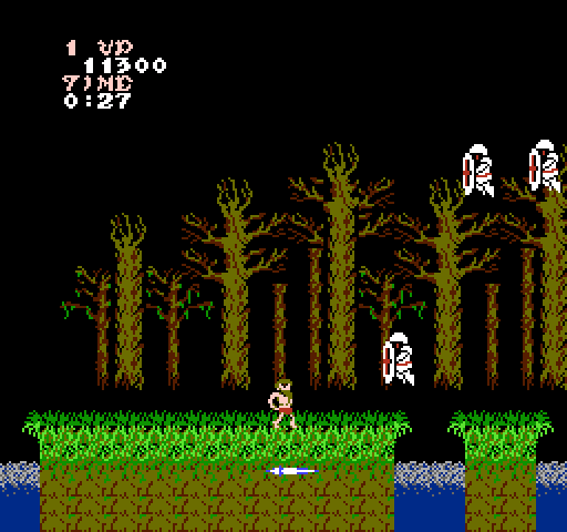 Ghosts 'N Goblins NES / Famicom Screenshot: Incoming ghosts!