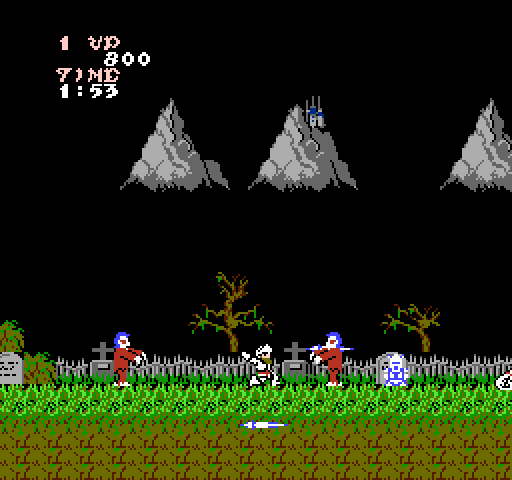 Ghosts 'N Goblins NES / Famicom Screenshot: Game start.