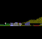 Ghosts 'N Goblins for NES / Famicom - After you die the map shows your progress so far...