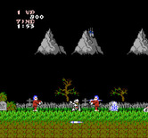 Ghosts 'N Goblins for NES / Famicom - Game start.