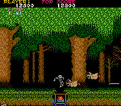 Ghosts 'N Goblins for Arcade - I was hit and turn into a skeleton!