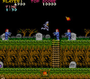 Ghosts 'N Goblins for Arcade - Attacking some zombies...