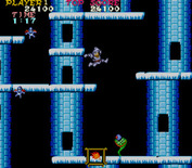 Ghosts 'N Goblins for Arcade - Leaping to the next platform...