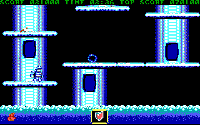 Ghosts 'N Goblins IBM PC/Compatibles Screenshot: Start of level two.