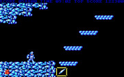 Ghosts 'N Goblins for IBM PC/Compatibles - Jump on these moving platforms to cross this gap.