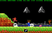 Ghosts 'N Goblins for IBM PC/Compatibles - Jumping through the air.