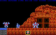 Ghosts 'N Goblins for IBM PC/Compatibles - End of the second level...with two large opponents!