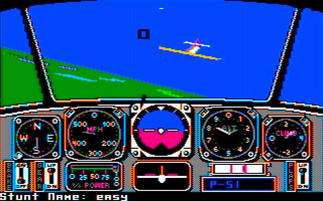 Chuck Yeager's Advanced Flight Simulator IBM PC/Compatibles Screenshot: Another chase plane challenge...