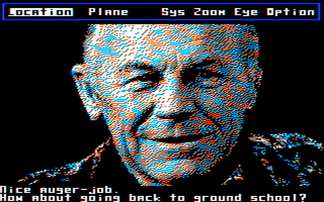 Chuck Yeager's Advanced Flight Simulator IBM PC/Compatibles Screenshot: That practice flight ended poorly...