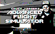 Chuck Yeager's Advanced Flight Simulator for IBM PC/Compatibles - Title screen (original version).